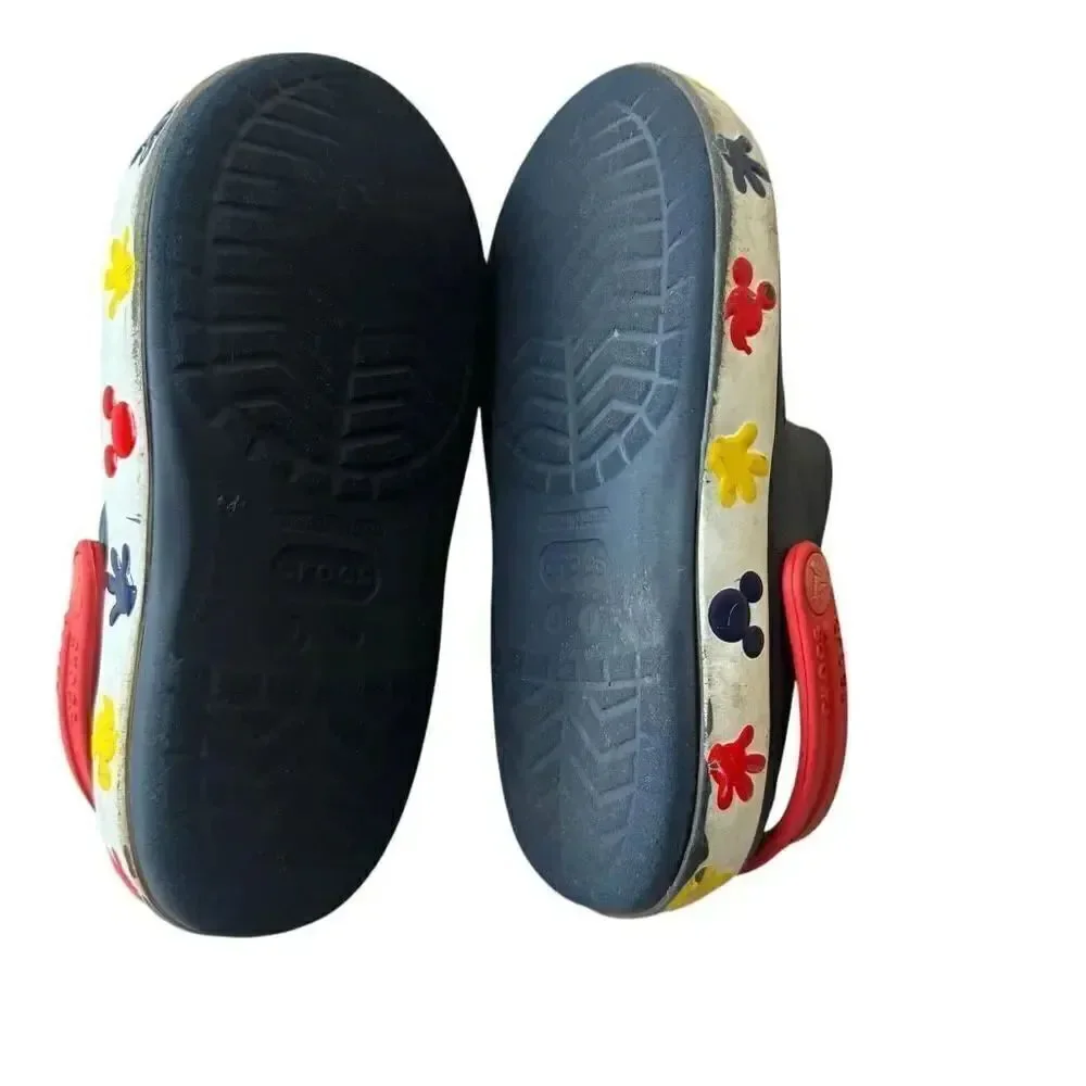 Crocs Unisex-Child Disney Mickey and Minnie Mouse Clogs, Light Up Shoes SZ 1